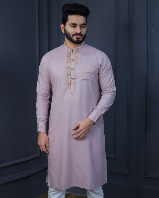 Premium Quality Embroidery Slim Fit Panjabi