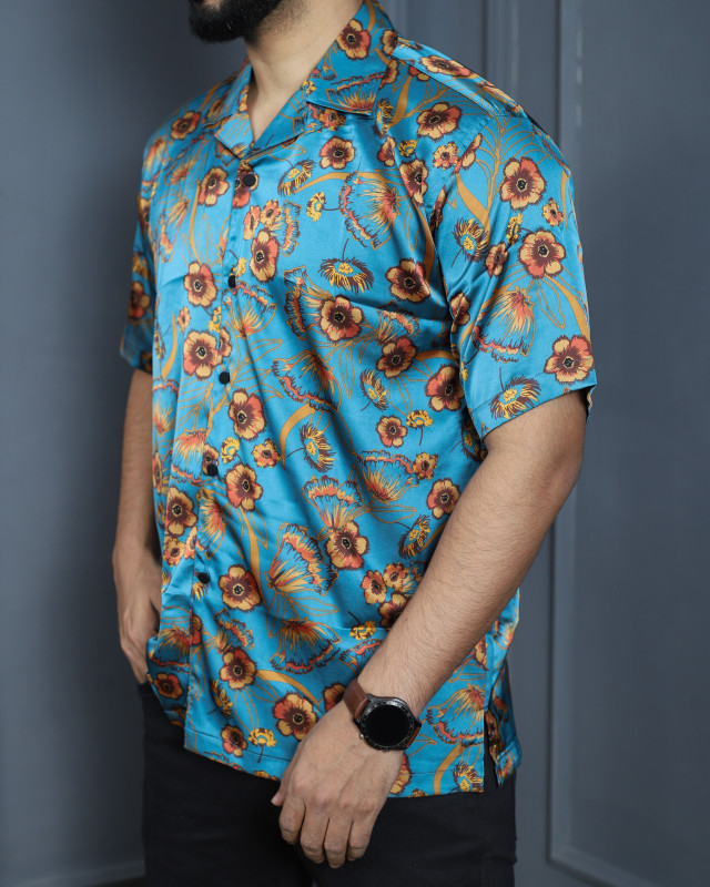 Royal Silk Half Sleeve Shirt