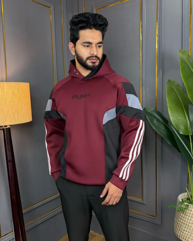 Premium Quality Stylish Sporty Fashionable Hoodie - Maroon