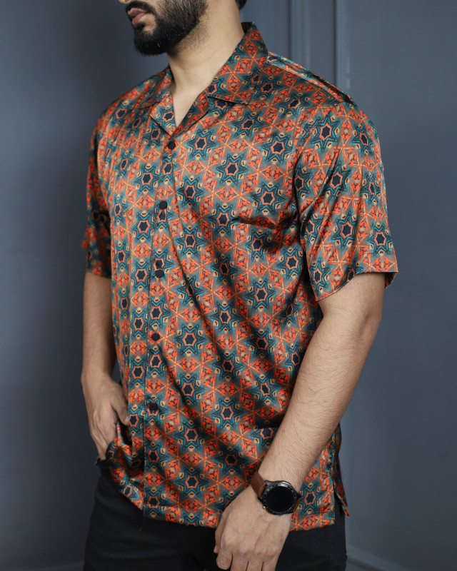 Royal Silk Half Sleeve Shirt